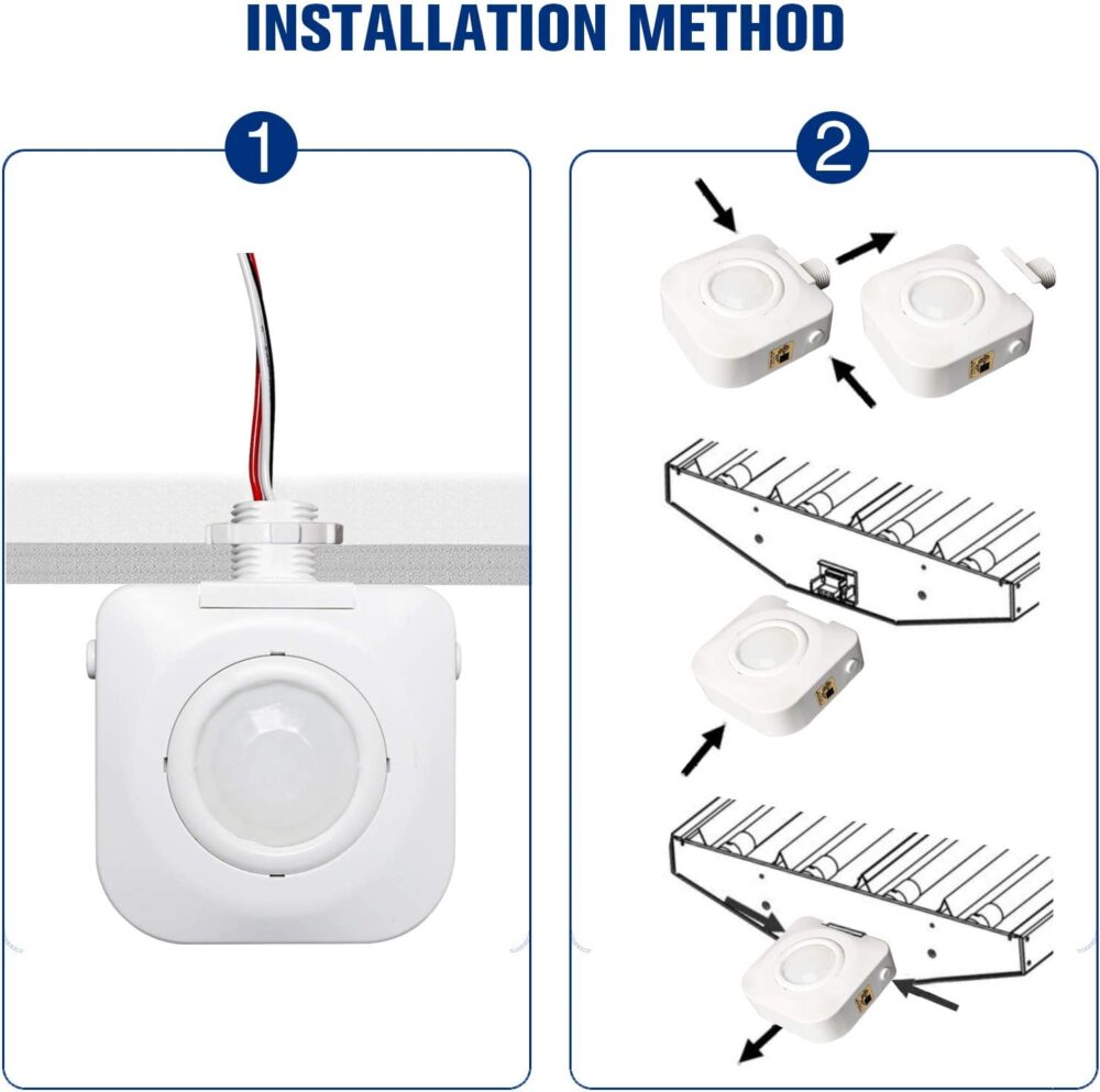 Lot of 5 Ceiling Occupancy Motion Sensor Passive Infrared Technology High Bay Fixture - Image 9