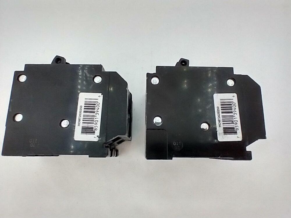 Lot of 2 Square D HOMT2020250 Circuit Breaker Homeline 20Amp 1 Pole 50Amp 2 Pole - Image 7