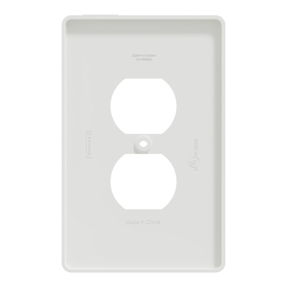 30 Pack Square D 15A 125V Tamper Resistant Duplex Outlet Matte White w/plates - Image 3