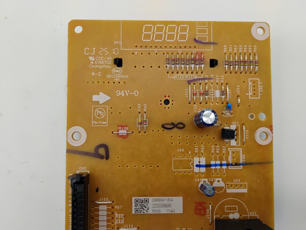 GE LG Kenmore Microwave Electronic Control Board WB27X27171, EBR80411804 - Image 7
