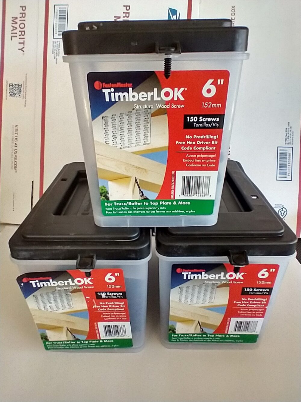 FastenMaster 6 in. TimberLOK Structural Wood 150 Screws - Image 5