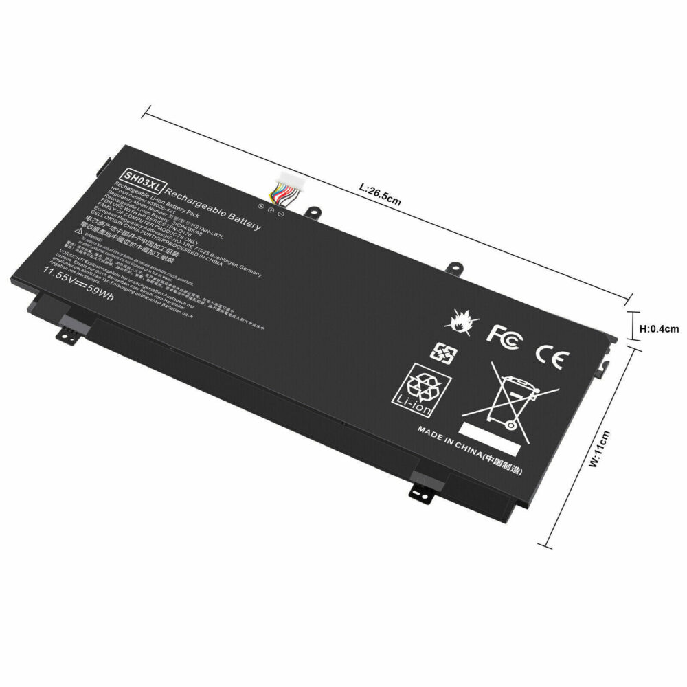 2 Pack SH03XL Battery For HP Spectre X360 13-AC033DX W0XX HSTNN-LB7L 859026-421 - Image 2