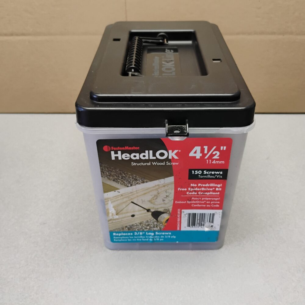 NEW! FastenMaster 4-1/2 in. Heavy Duty Flat-head Fasteners (150-Piece) HeadLOK - Image 2
