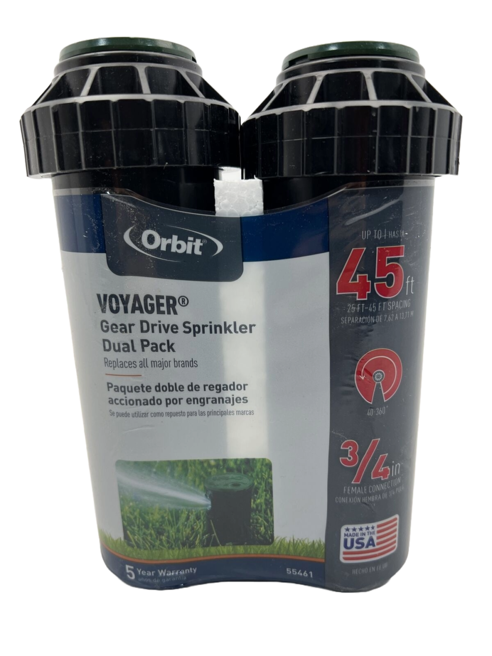 24 Pack Sprinkler Orbit Voyager, Up to 45', 40-360°,Replace all major brands - Image 2