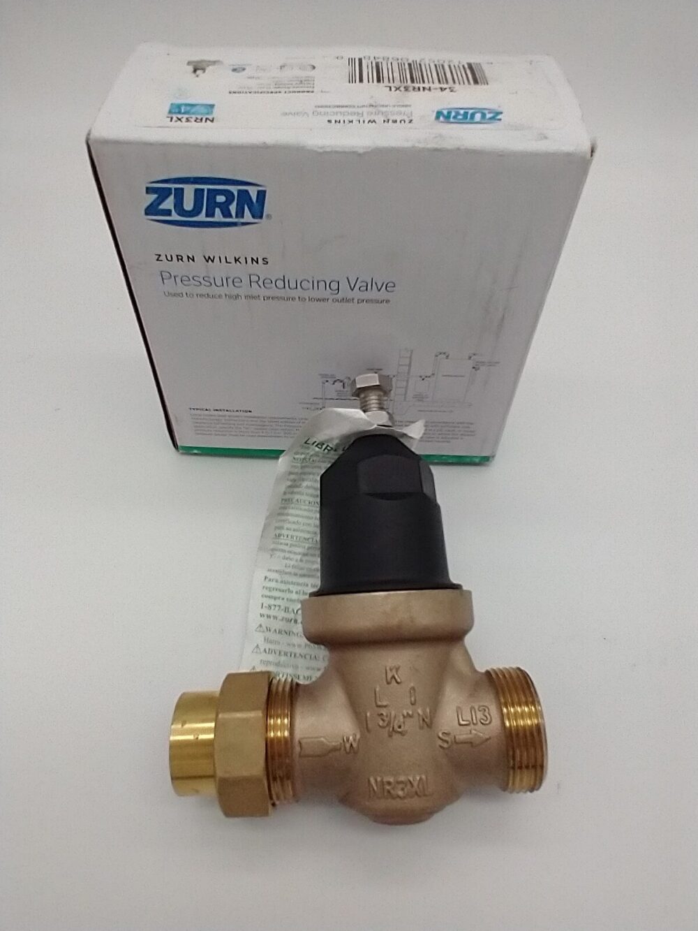 Zurn Wilkins 3/4” inch NR3XL Pressure Reducing Valve - NEW