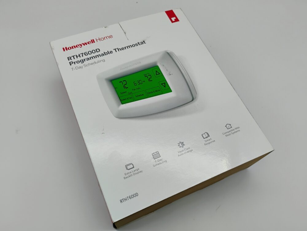 Honeywell RTH7600D 7-Day Programmable Thermostat, Touchscreen (Factory Sealed) - Image 2