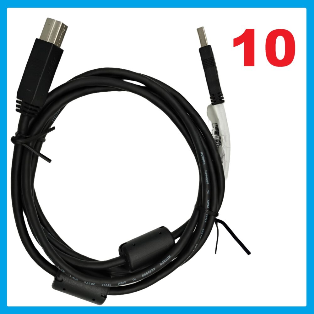 (10) USB 3.0  Cable  Type A to Type B Ports HP-917468-0011928 6 Ft