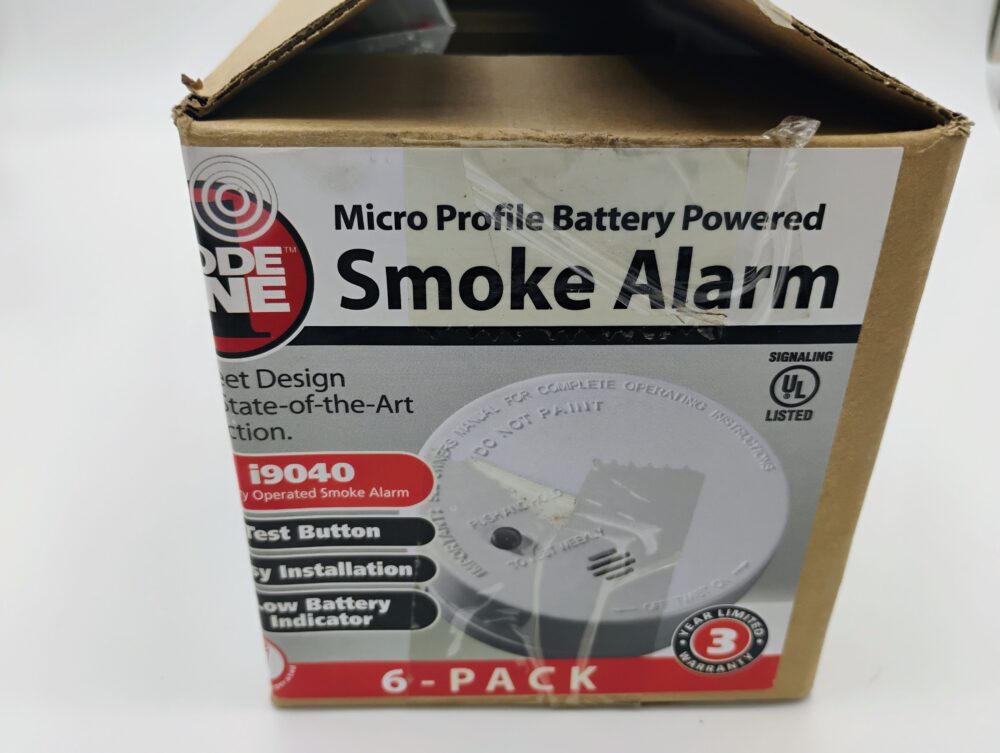 6 Pack Ionization Smoke Detector W/9V Battery Fire Alarm Home Safety Sensor - Image 2