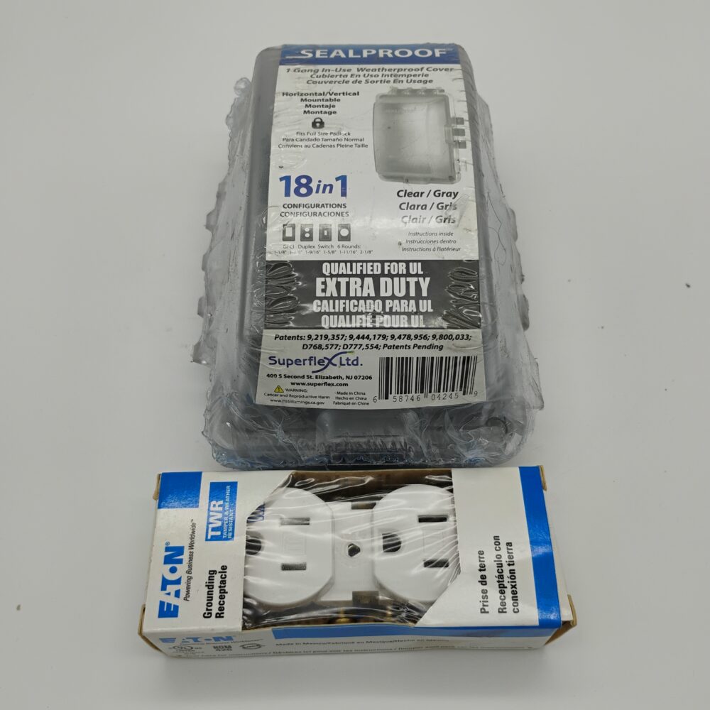 Weatherproof In Use Outlet Cover, Outdoor Receptacle Protector/ Eaton TWR outlet