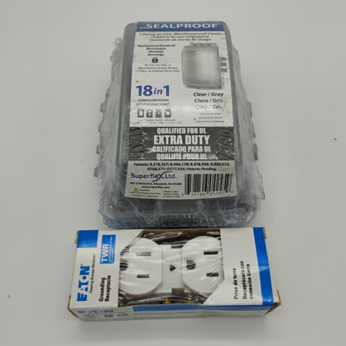 Weatherproof In Use Outlet Cover, Outdoor Receptacle Protector/ Eaton TWR outlet