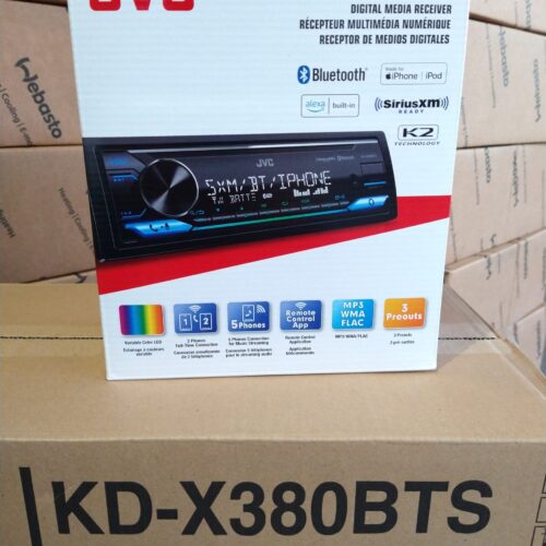 JVC KD-X380BTS Digital Media Car Receiver - Bluetooth, USB, SiriusXM -New In Box