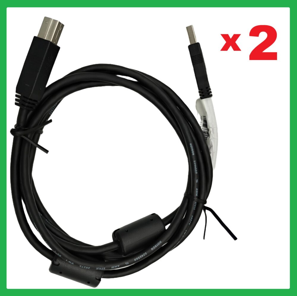 (2) USB 3.0 Cable  Type A to Type B Ports HP-917468-0011928 6 Ft