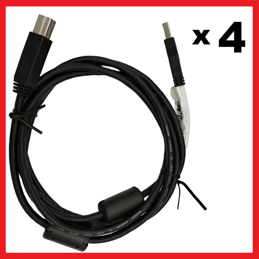 (4) USB 3.0 Cable  Type A to Type B Ports HP-917468-0011928 6 Ft