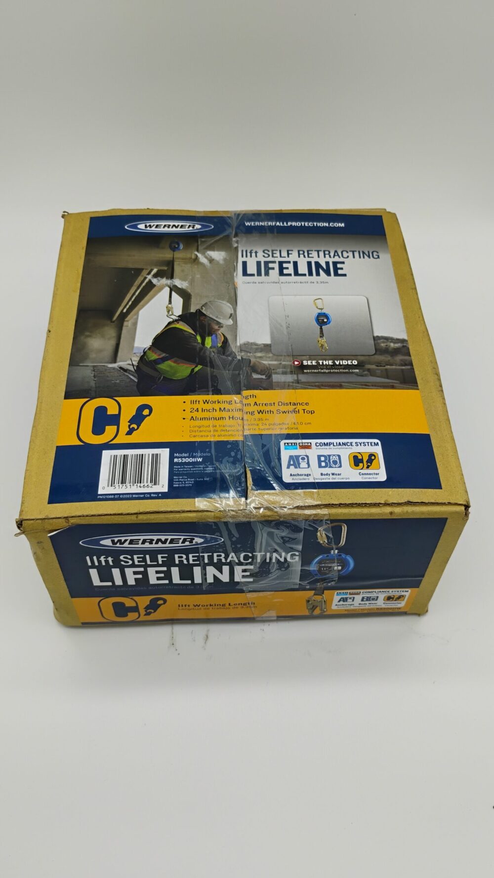 lot of 2 Werner Baseline Self Retracting Lifeline 11 Ft R530011 - Image 3