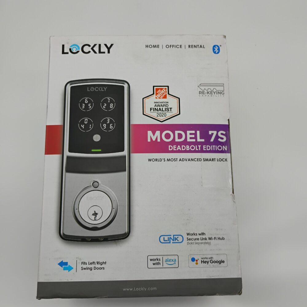 Lockly 7S Satin Nickel Single-Cylinder Deadbolt Smart Lock