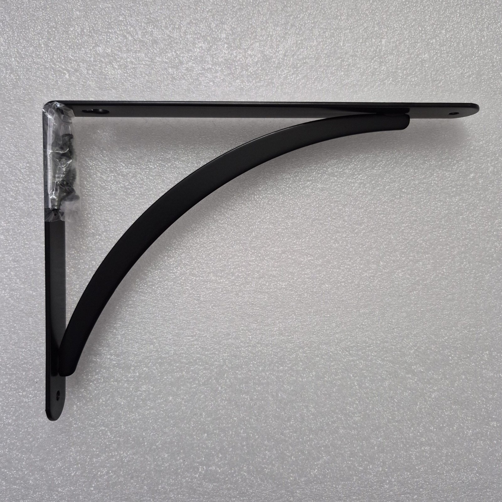 Pair (2) StyleWell 6.5 in. x 9 in. Black Cove Arch Decorative Shelf Brackets — image 7 of 9