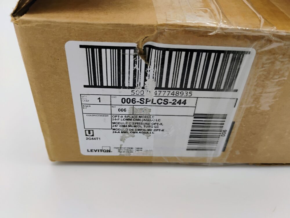 LEVITON SPLCS-244 SDX Pigtail Fusion Splice Module pre-loaded with duplex LC - Image 5