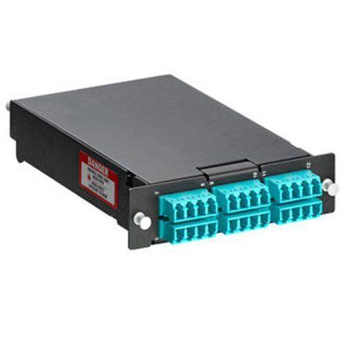 LEVITON SPLCS-244 SDX Pigtail Fusion Splice Module pre-loaded with duplex LC