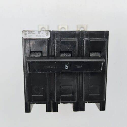 Eaton BAB3015H 15 A 3-Pole Bolt-On Circuit Breaker 240 V Quicklag New