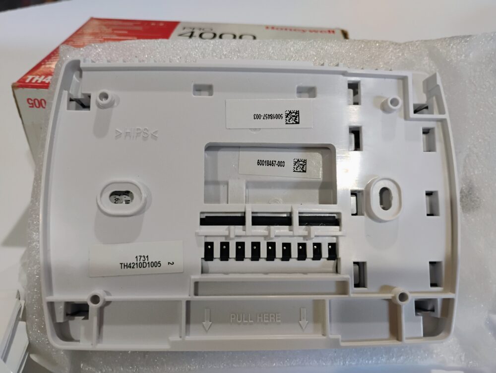 Honeywell PRO 4000 5-2 Day Thermostat - 2 Heat 1 Cool, Heat Pump, TH4210D1005 - Image 3