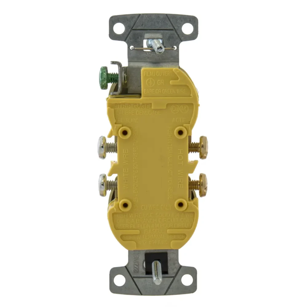 20 Hubbell RR15SWTR Duplex Tamper Resistant DUP Recept 15A 125V Seft-Grd White - Image 5
