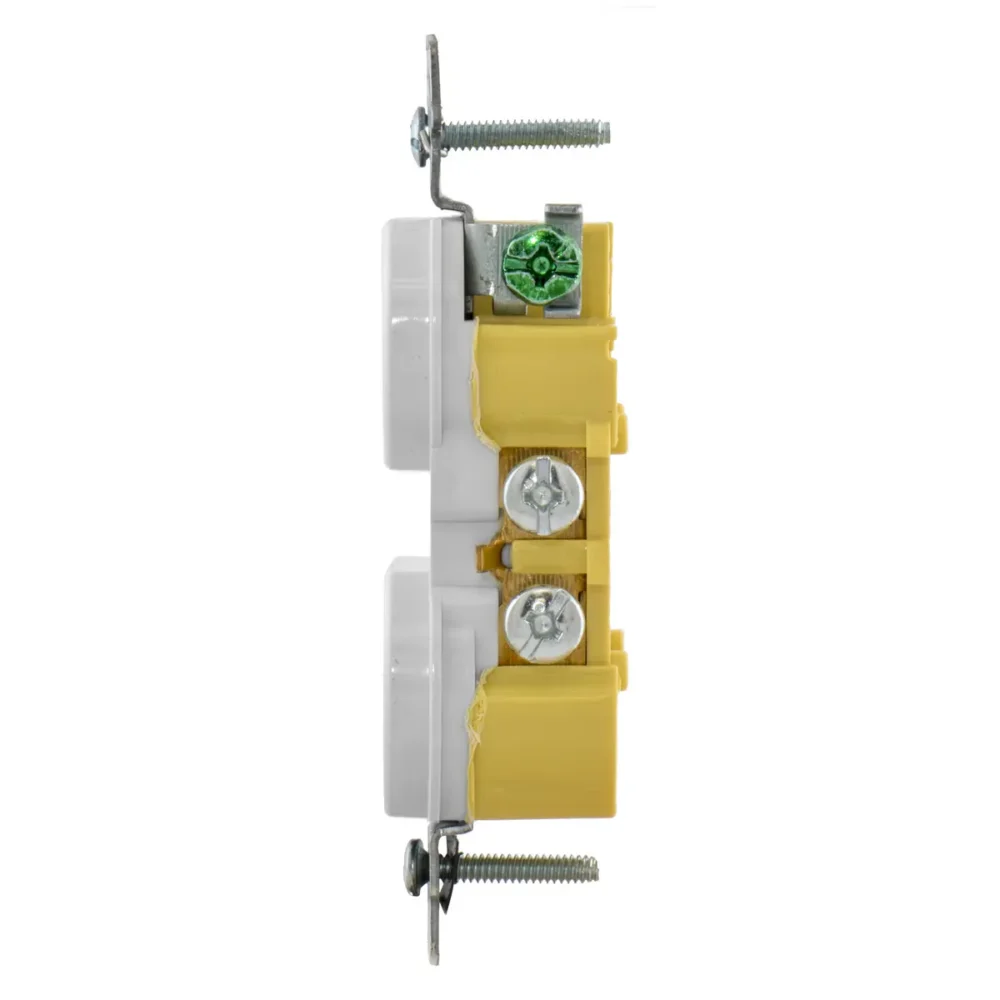 20 Hubbell RR15SWTR Duplex Tamper Resistant DUP Recept 15A 125V Seft-Grd White - Image 7
