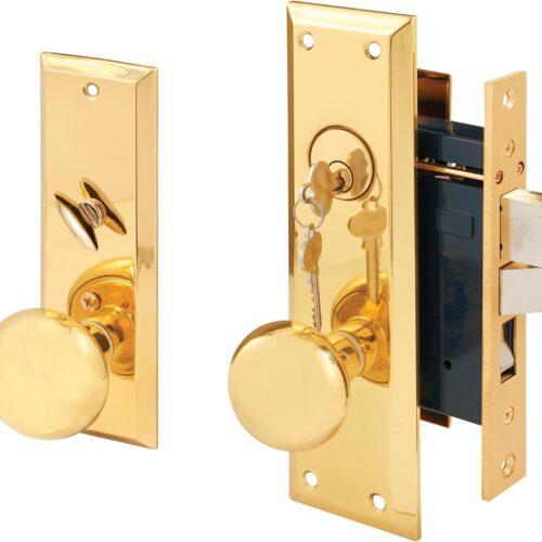 Segal Entrance Mortise Lockset 2 1/2 in Backset In Wrought Solid Brass SE 26000