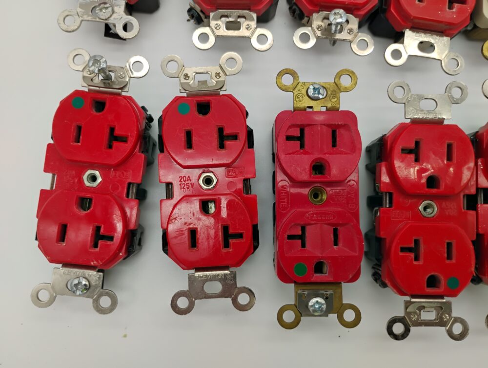 lot of 24 Hospital Grade Receptacle Duplex Outlet 20A 125V - Image 3