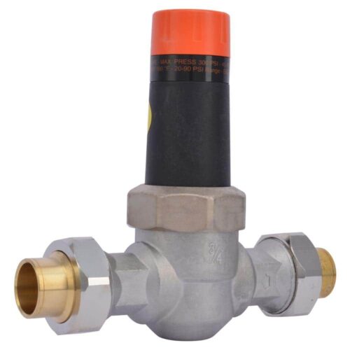 CashAdme 3/4 in. Bronze EB25-DU Double Union Sweat Pressure Regulating Valve