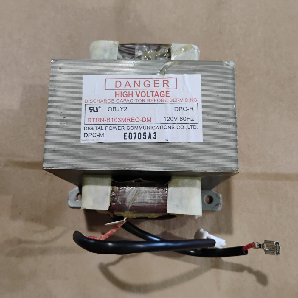 Sharp Microwave High-Voltage Transformer OBJY2 + Capacitor RC-QZA336 - Image 2