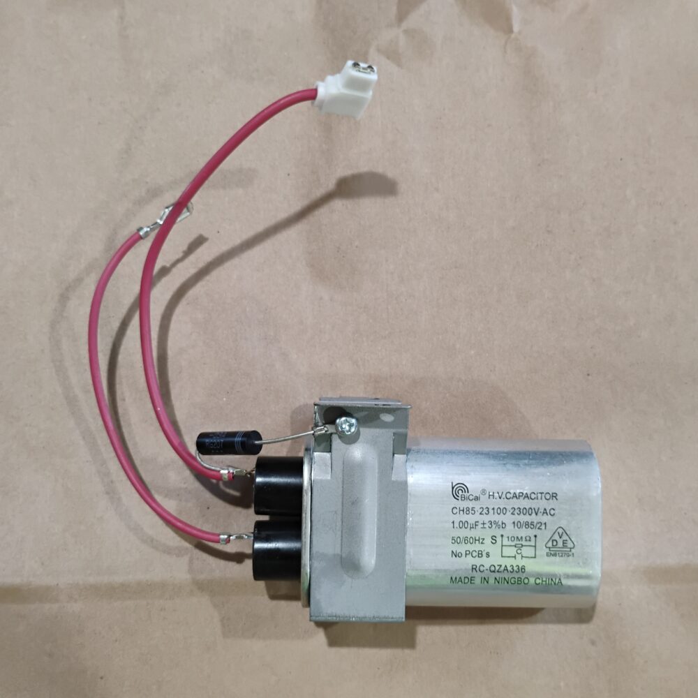 Sharp Microwave High-Voltage Transformer OBJY2 + Capacitor RC-QZA336 - Image 6