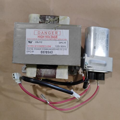 Sharp Microwave High-Voltage Transformer OBJY2 + Capacitor RC-QZA336