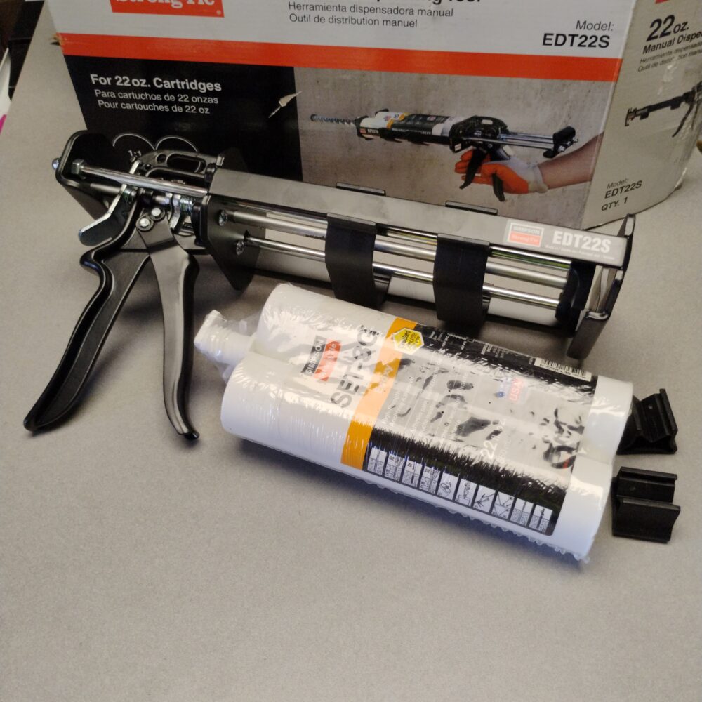 SET-3G 22 oz. High-Strength Epoxy Adhesive with Nozzle + EDT22S Steel Dispensing - Image 2