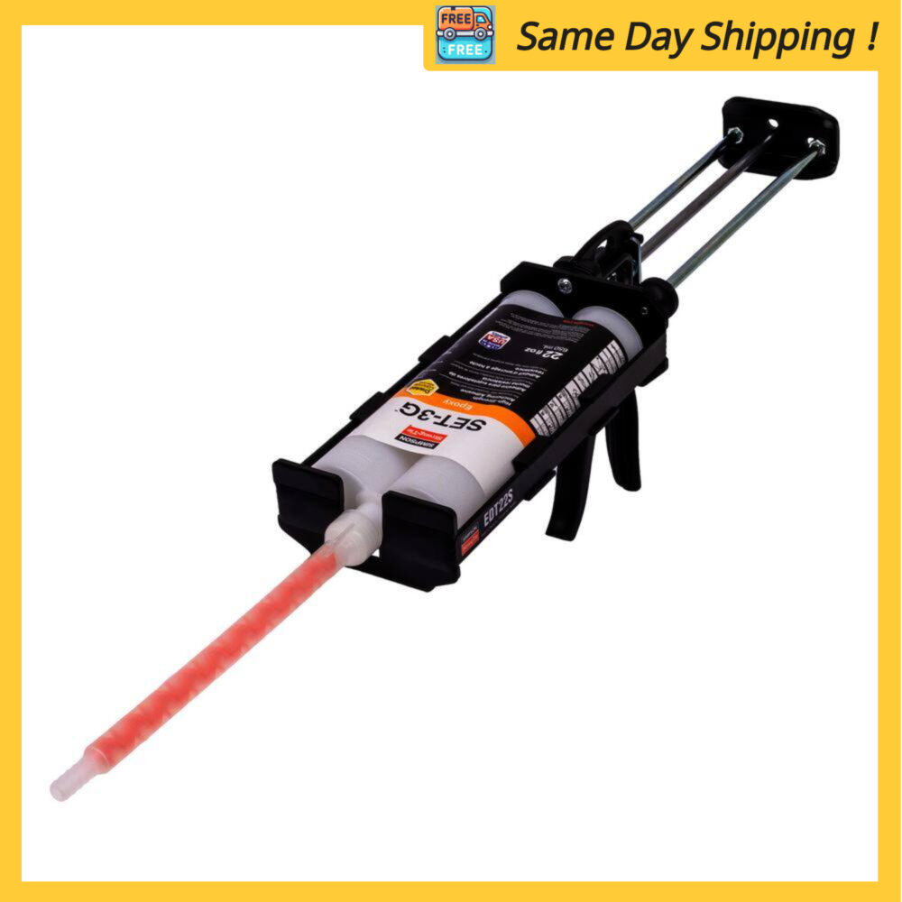 Image of the SET-3G 22 oz. High-Strength Epoxy Adhesive with Nozzle + EDT22S Steel Dispensing by Simpson Strong-Tie, SKU: 2203-Tool+Epoxy