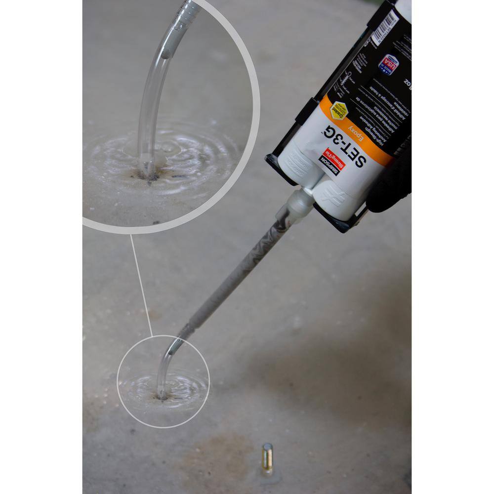 Image of the SET-3G 22 oz. High-Strength Epoxy Adhesive with Nozzle + EDT22S Steel Dispensing by Simpson Strong-Tie, SKU: 2203-Tool+Epoxy