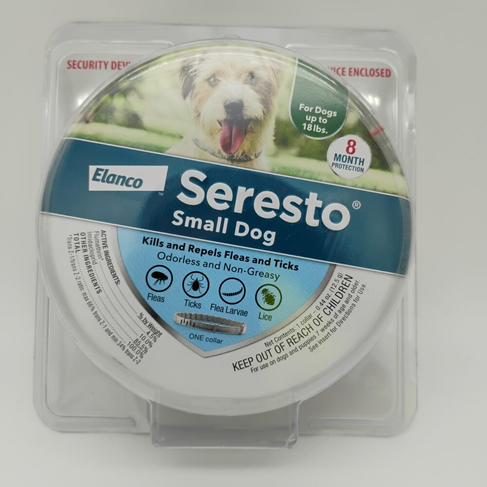 Seresto Elanco Flea & Tick Collar Small Dogs, Odorless Non-Greasy NEW & SEALED!