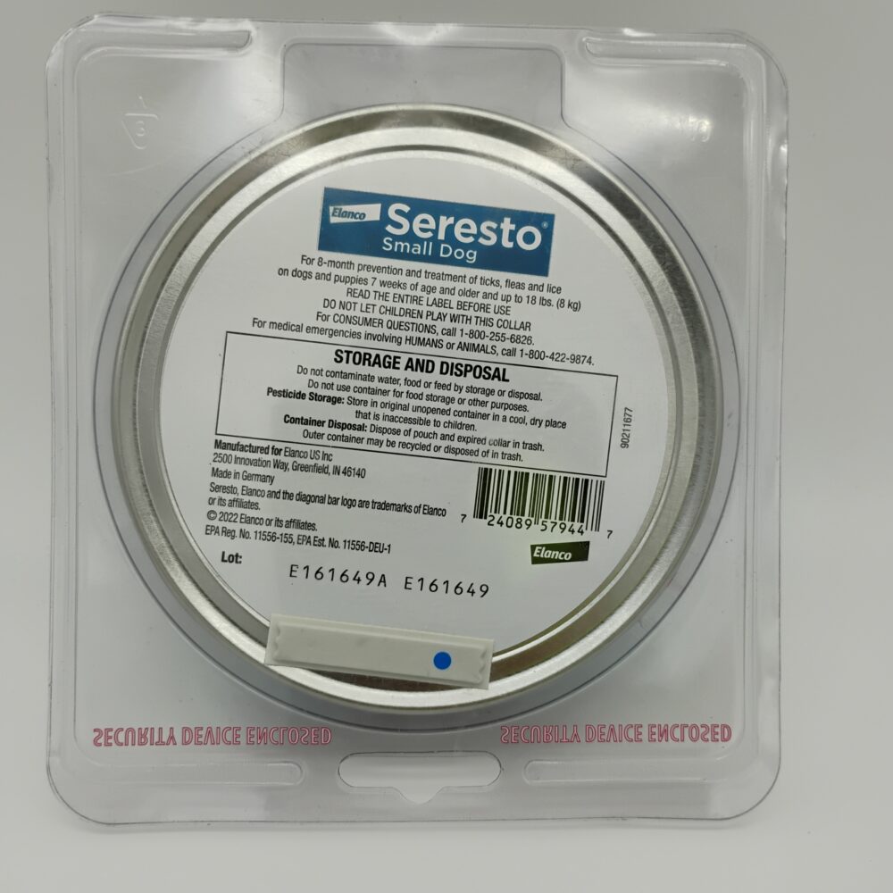 Seresto Elanco Flea & Tick Collar Small Dogs, Odorless Non-Greasy NEW & SEALED! - Image 3