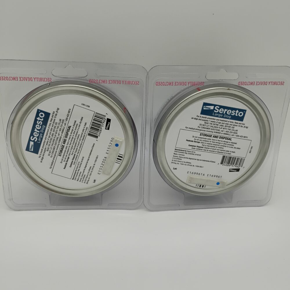 (2) Seresto Flea & Tick Collar LARGE Dogs Odorless Non-Greasy NEW & SEALED! - Image 5