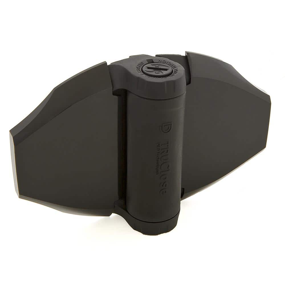 Image of the 4-1/2 in. x 6-3/4 in. Black Polymer and Stainless Steel Hinge by Tru-Close, SKU: 2233-Tru-Close