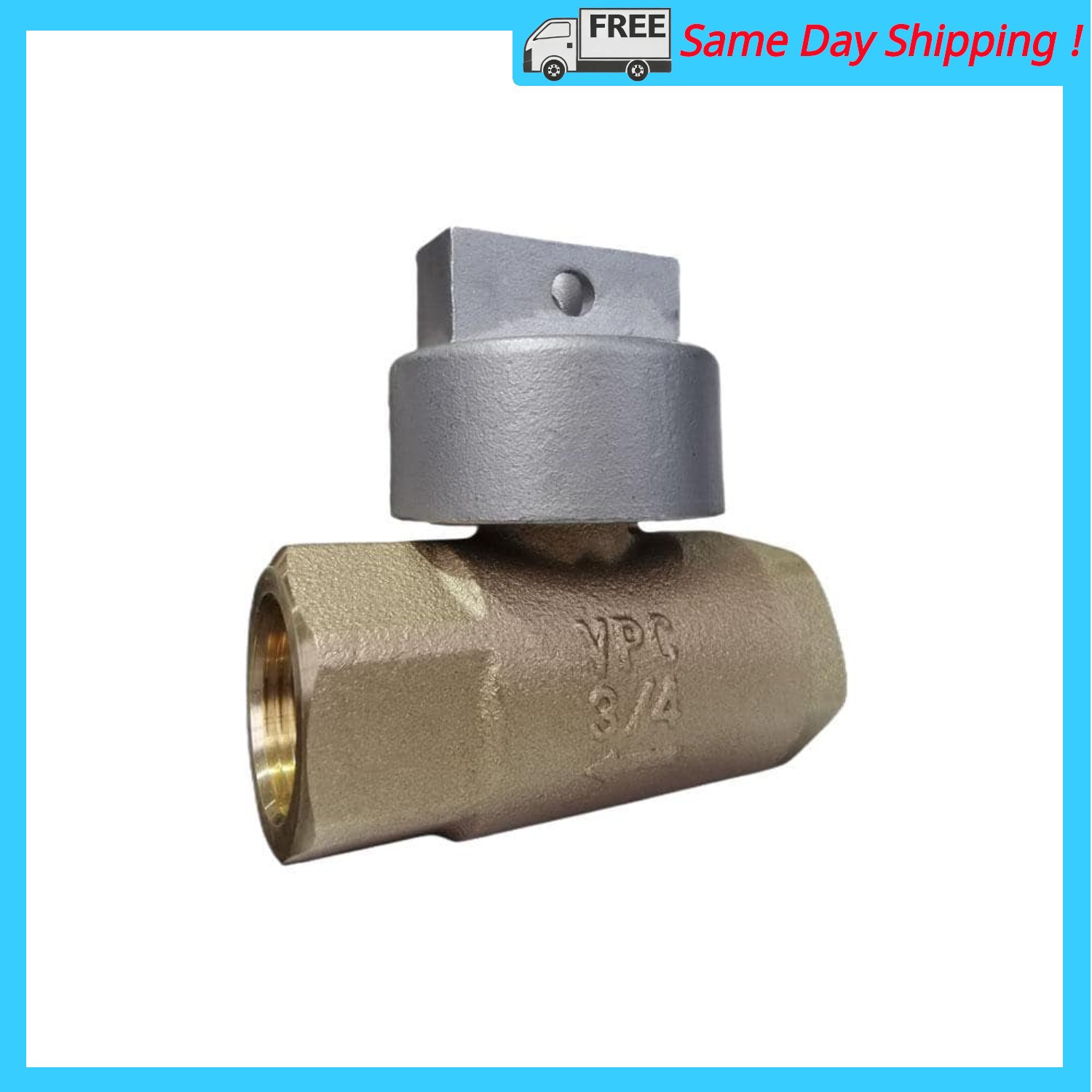 Image of the 3/4 in. Bronze FNPT In-Line Irrigation Ball Valve with Automatic Drain by VPC, SKU: 2232-VPC-33/4-Valve