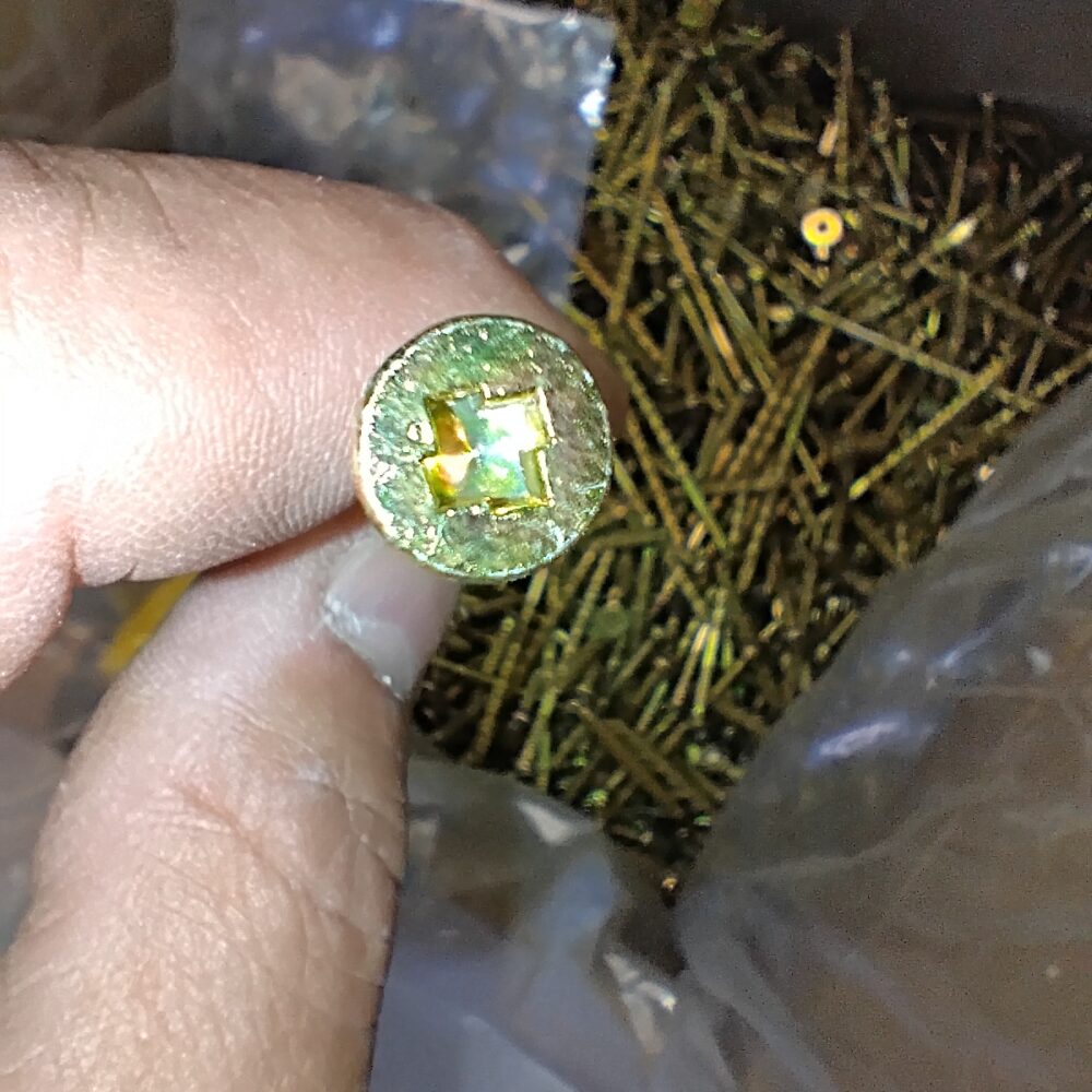 20 lbs Grabber 10 x 3 in. Lox 2 Flat Scavenger Head Yellow Zinc Coarse Thread - Image 6
