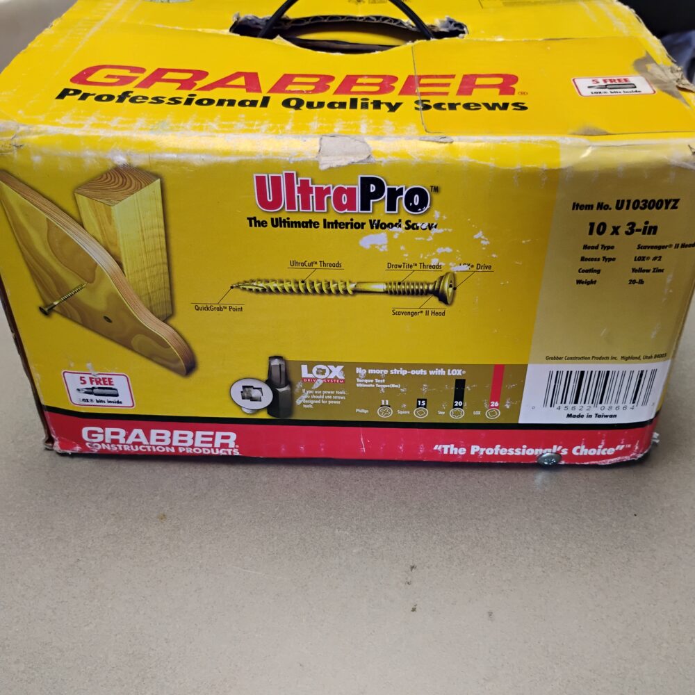 20 lbs Grabber 10 x 3 in. Lox 2 Flat Scavenger Head Yellow Zinc Coarse Thread - Image 8