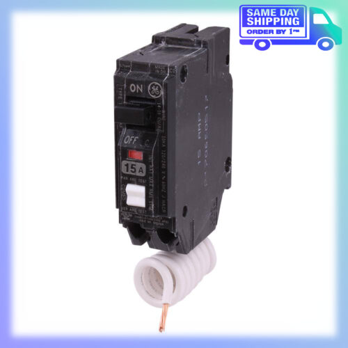 Image of the Q-Line 15 Amp Single-Pole Arc Fault Combination Circuit Breaker THQ1115AFP2 by GE, SKU: 2254-GE-