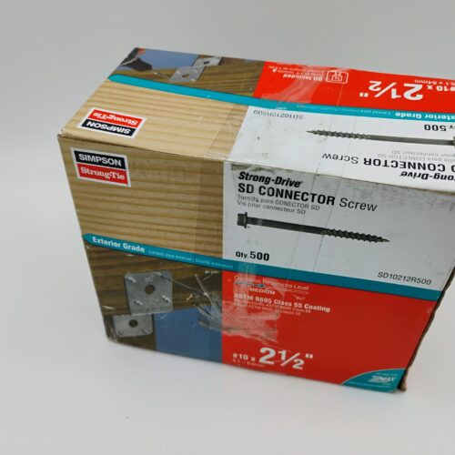 499-Count Strong-Drive Connector Screws - 10 x 2-1/2 in. Hex Drive Galv., Mech.