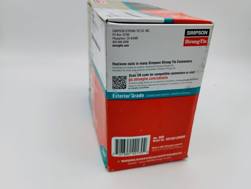 499-Count Strong-Drive Connector Screws - 10 x 2-1/2 in. Hex Drive Galv., Mech. - Image 2