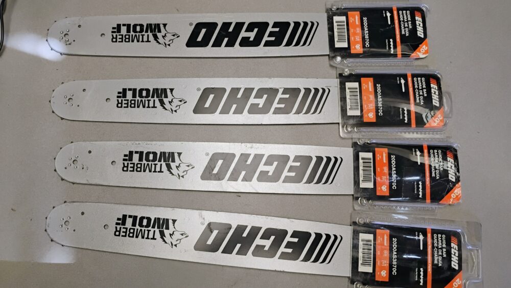 (4) Echo 20D0AS3870C 20" Timberwolf Chainsaw Guide Bar 3/8" .050 70DL CS-590