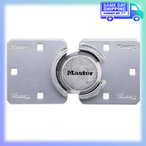 Image of the Heavy Duty Padlock with Key, Hidden Shackle (Hasp Included) by Master Lock, SKU: 2148-MLock-M736XKAD