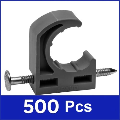 (500) Oatey 1/2 in. Half Pipe Clamp with Nail for Copper, PEX and CPVC piping