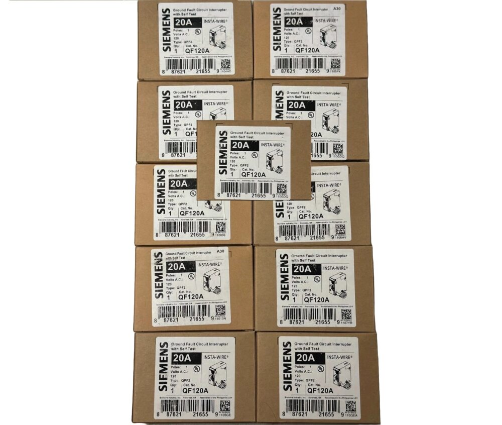 LOT OF 11 Siemens QF120A 20 Amp Circuit Breaker