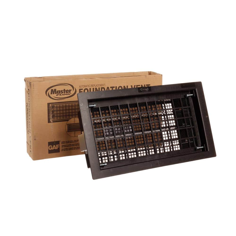 Image of the (2) Marter Flow 16 x 8 Auto Open/Close Foundation Ventilation Crawl Space Vent by Master Flow, SKU: 2261-MasterF-16x8(2)